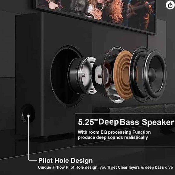 GOKUID STORM 2.1 CH SOUND BAR WITH SUBWOOFER BRAND NEW IN BOX - Picture 5 of 9